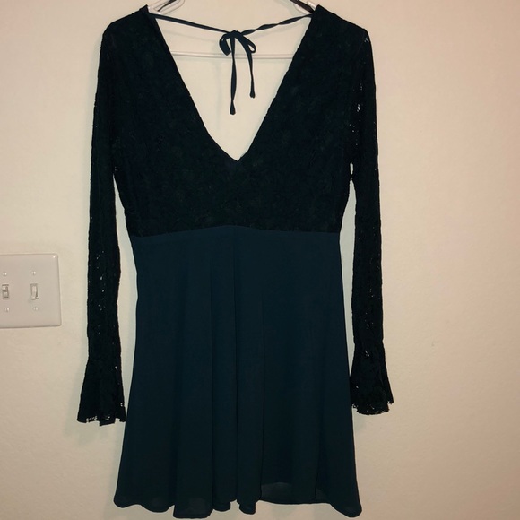 fancy dark blue dress